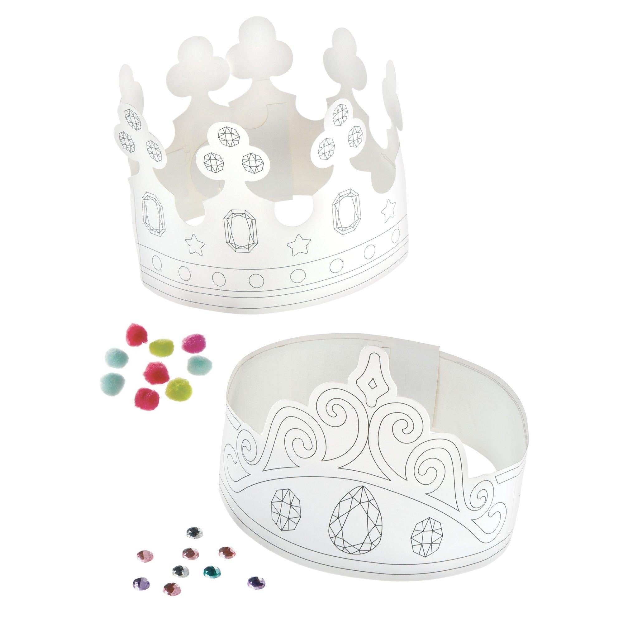 Color Your Own Crown Kit. 12pc