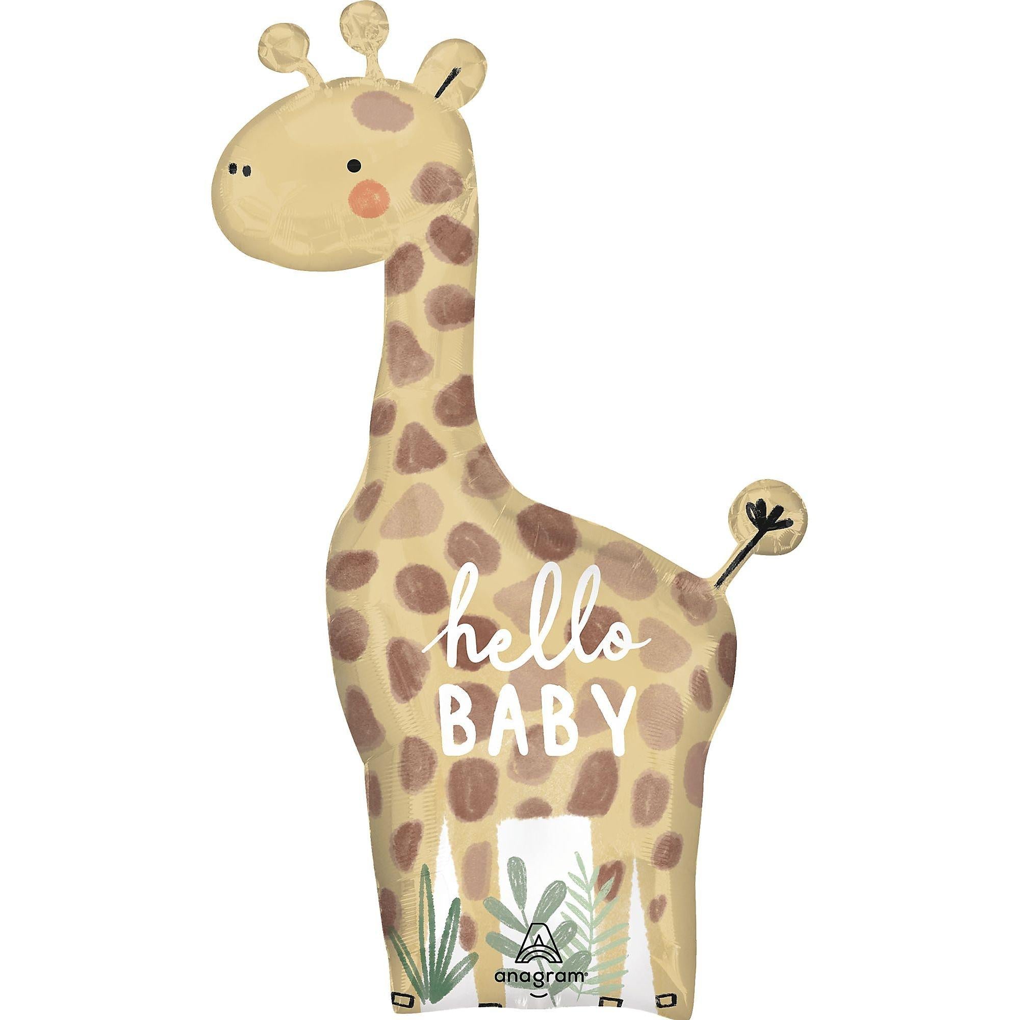 Giraffe Soft Jungle Foil Balloon. 42in - Image 4