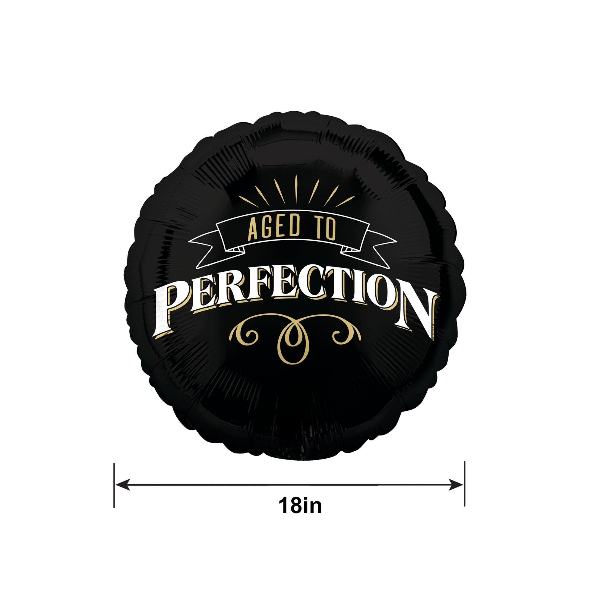 Better with Age Birthday Round Foil Balloon. 18in - Image 4