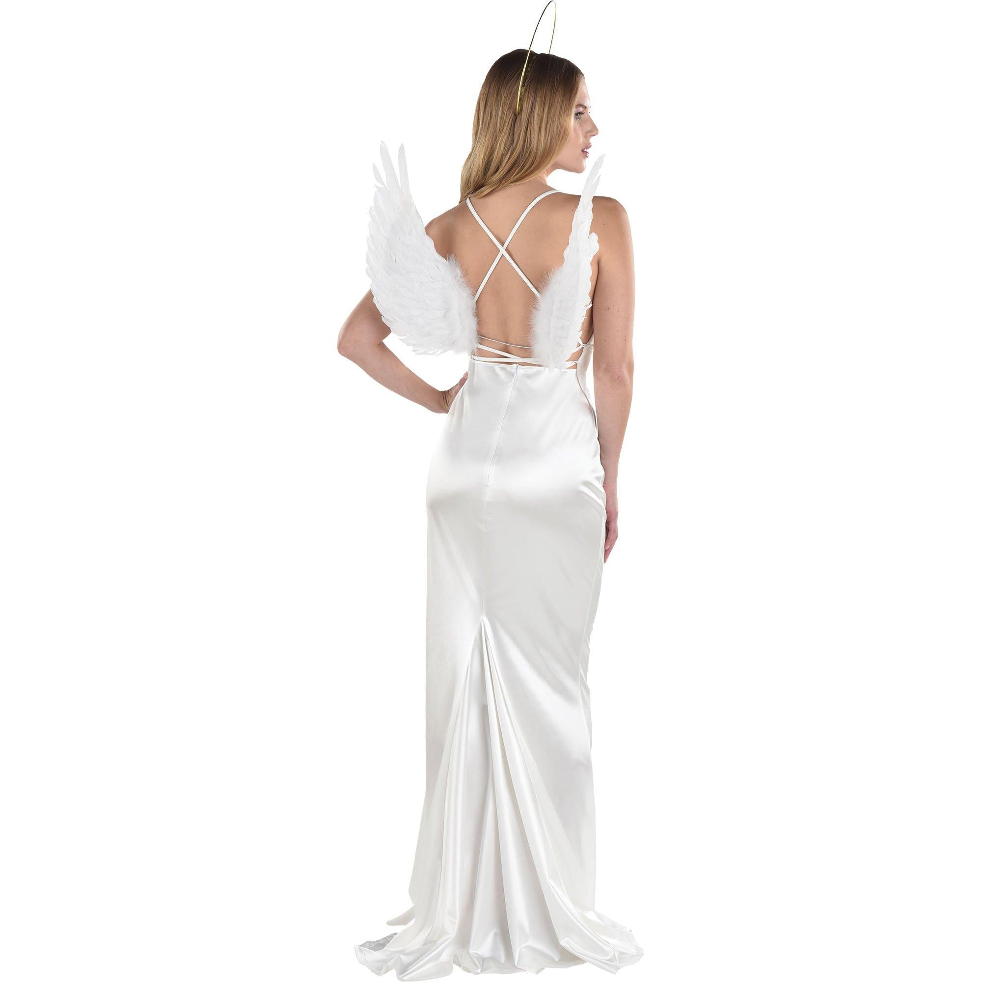 Adult White Feather Floating Angel Wings - Image 3
