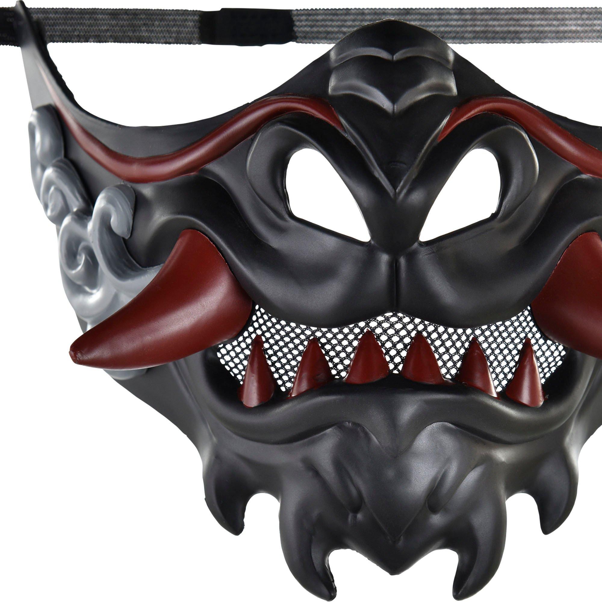 Adult Anime Dragon Plastic Half Mask - Image 2