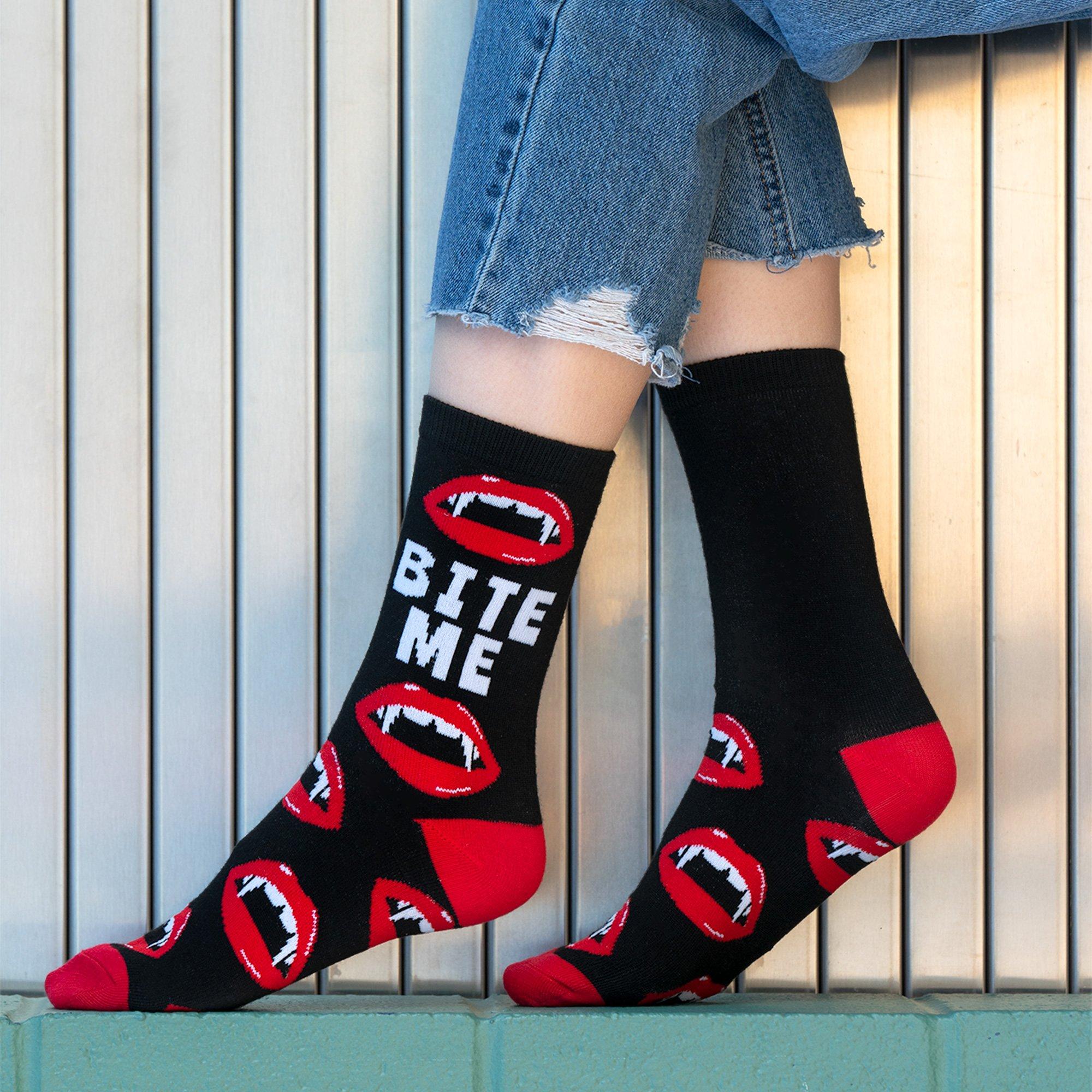 Bite Me Crew Socks - Image 3