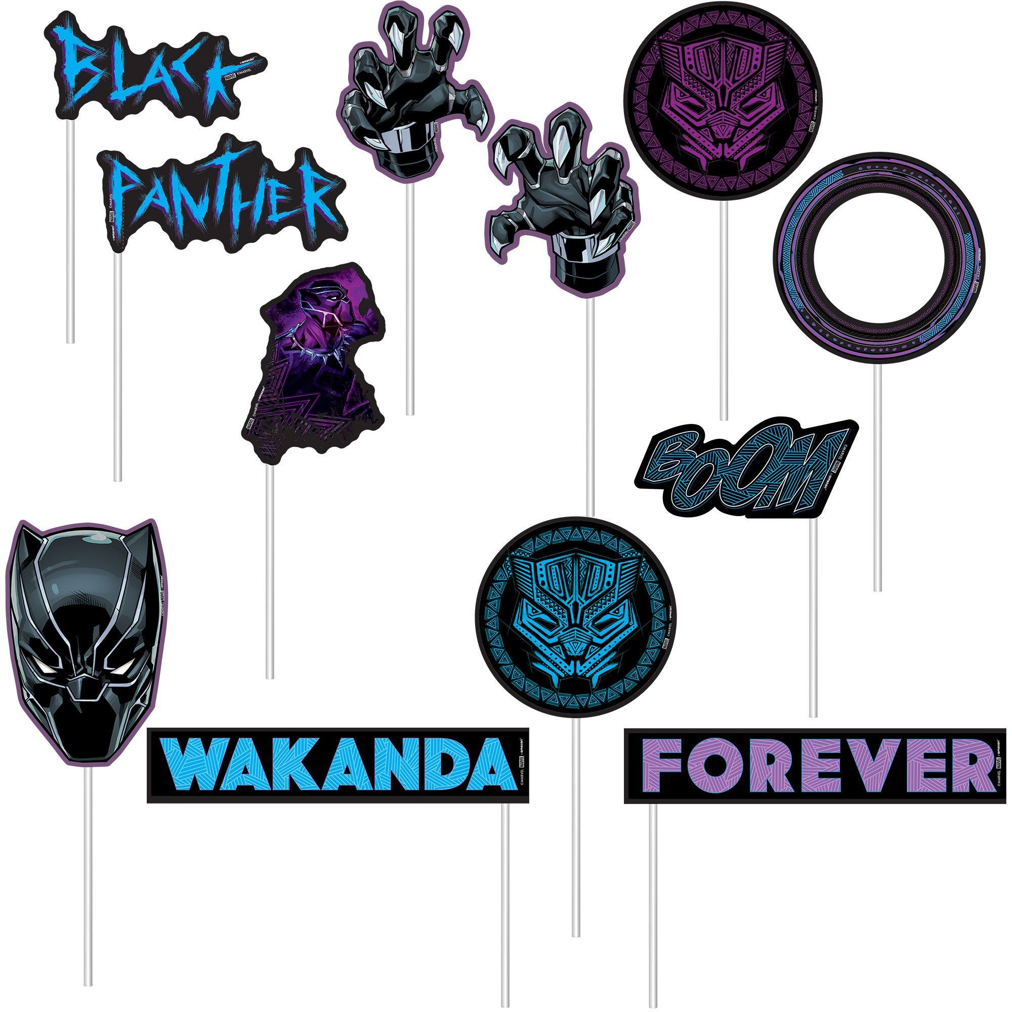 Black Panther Wakanda Forever Scene Scetter with Photo Booth Props - Image 3