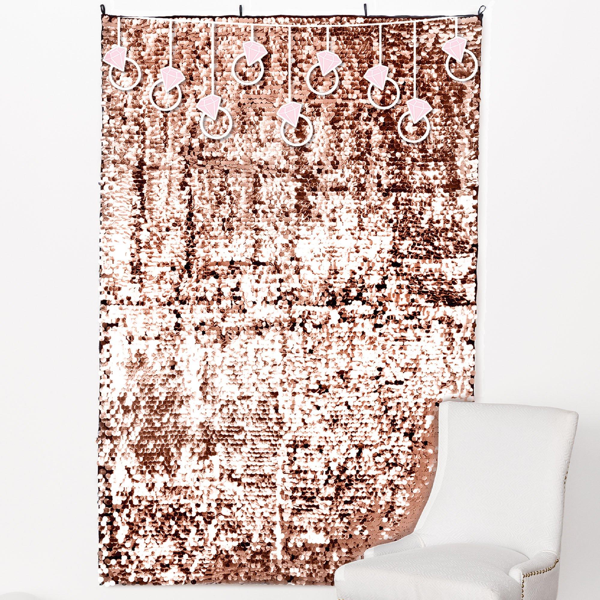 Blush Bachelorette Party Sequin Backdrop. 4ft x 6ft - Image 2