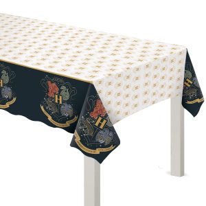 Hogwarts United Plastic Table Cover. 54in x 96in - Harry Potter
