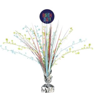 Modern Birthday Spray Centerpiece. 18in