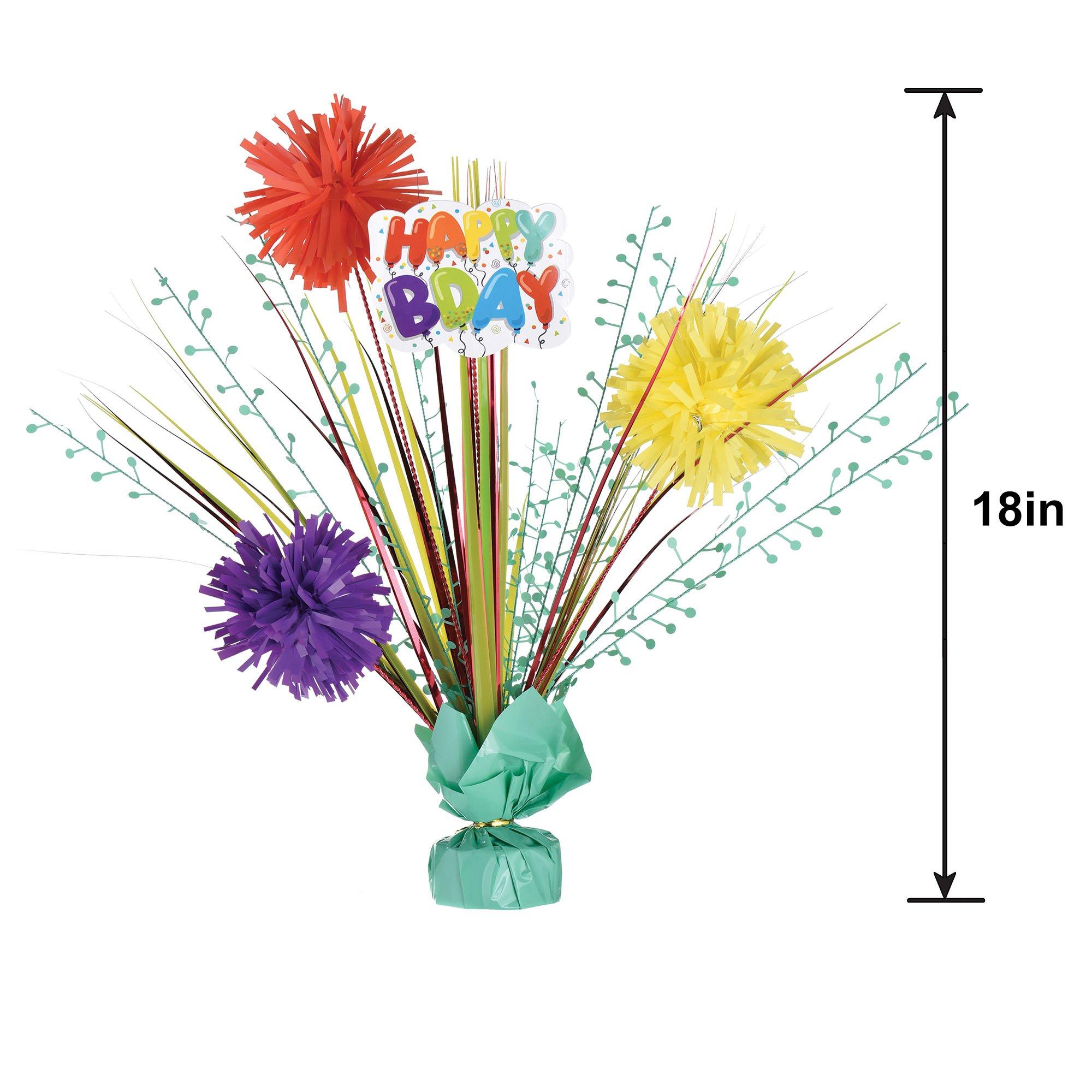 Balloon Birthday Celebration Spray Centerpiece. 18in - Image 2