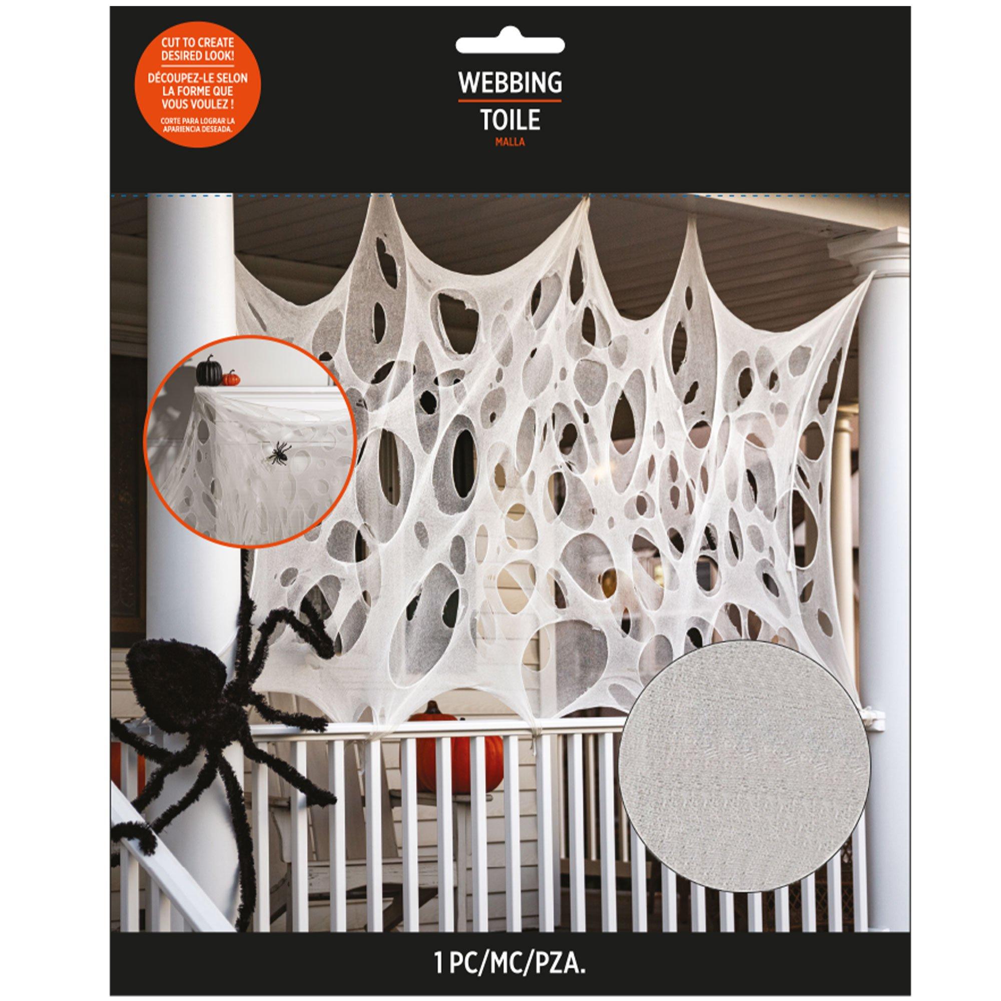 White Fabric Spider Webbing. 3.25ft x 9.8ft - Image 4