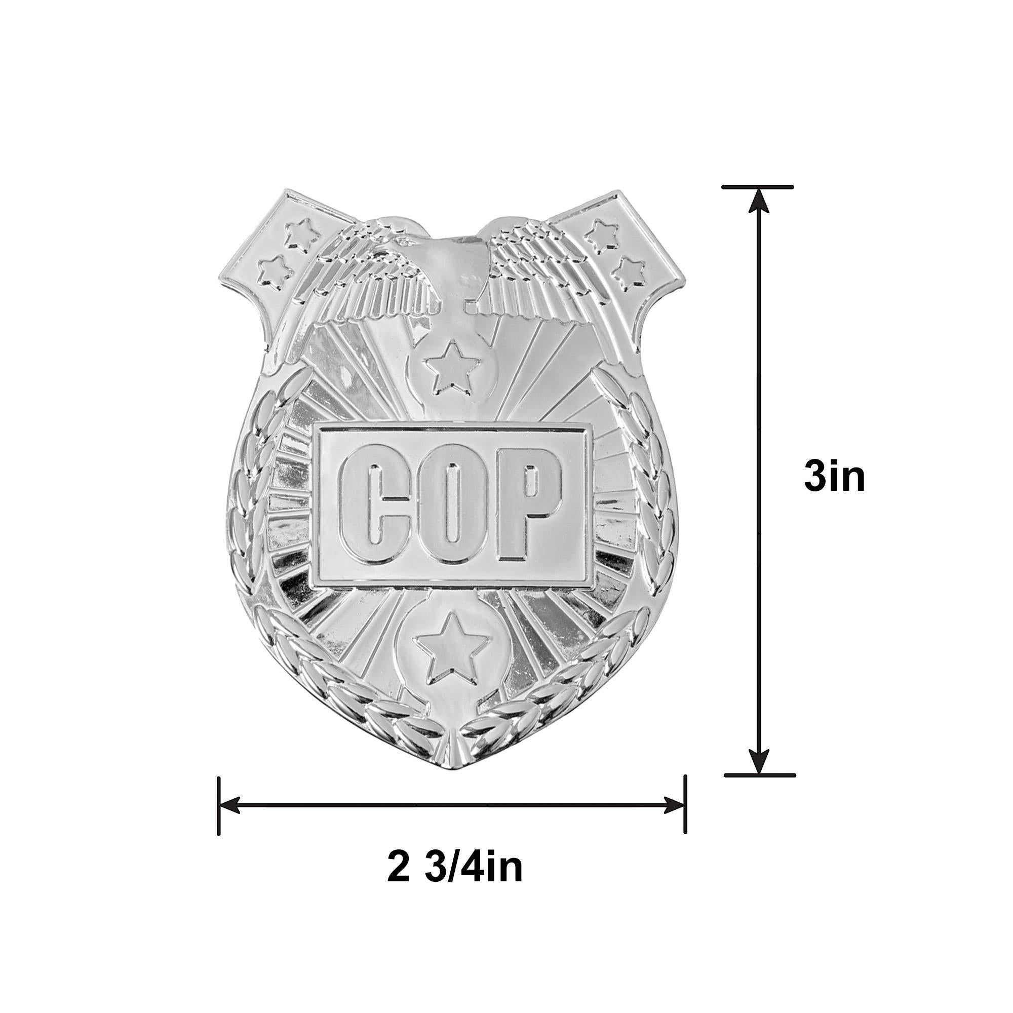 Firefighter & Police Officer Badges & Whistles. 12 Sets. 24pc - First Responders - Image 2