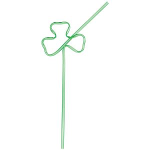 St. Patrick's Day Shamrock Straw. 11in