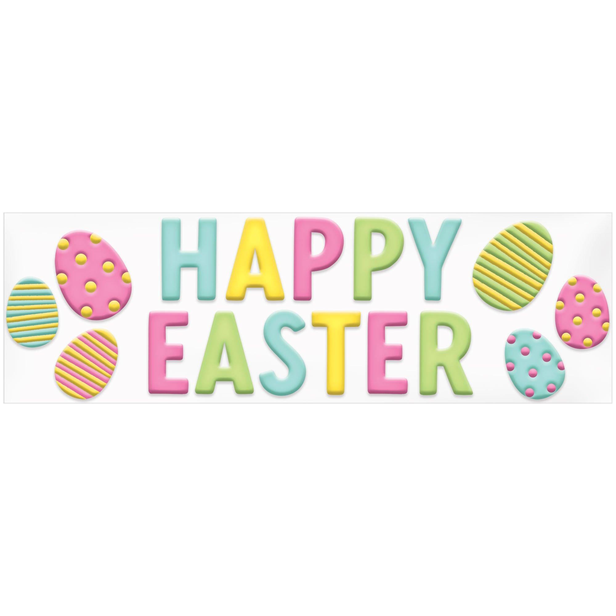 Happy Easter Gel Cling Decals. 17pc - Image 2