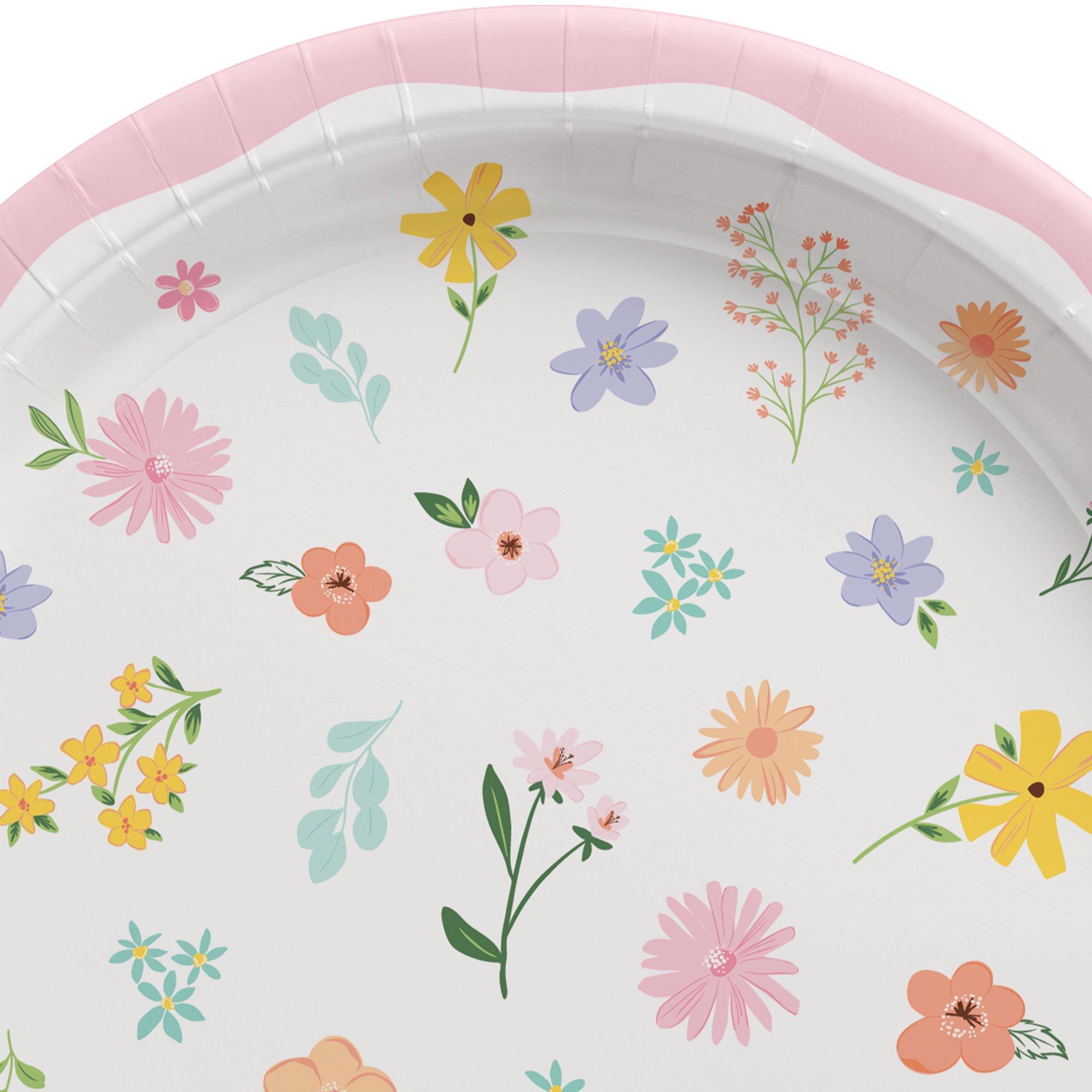 Springtime Blooms Paper Plates. 8ct. Assorted Options - Image 3