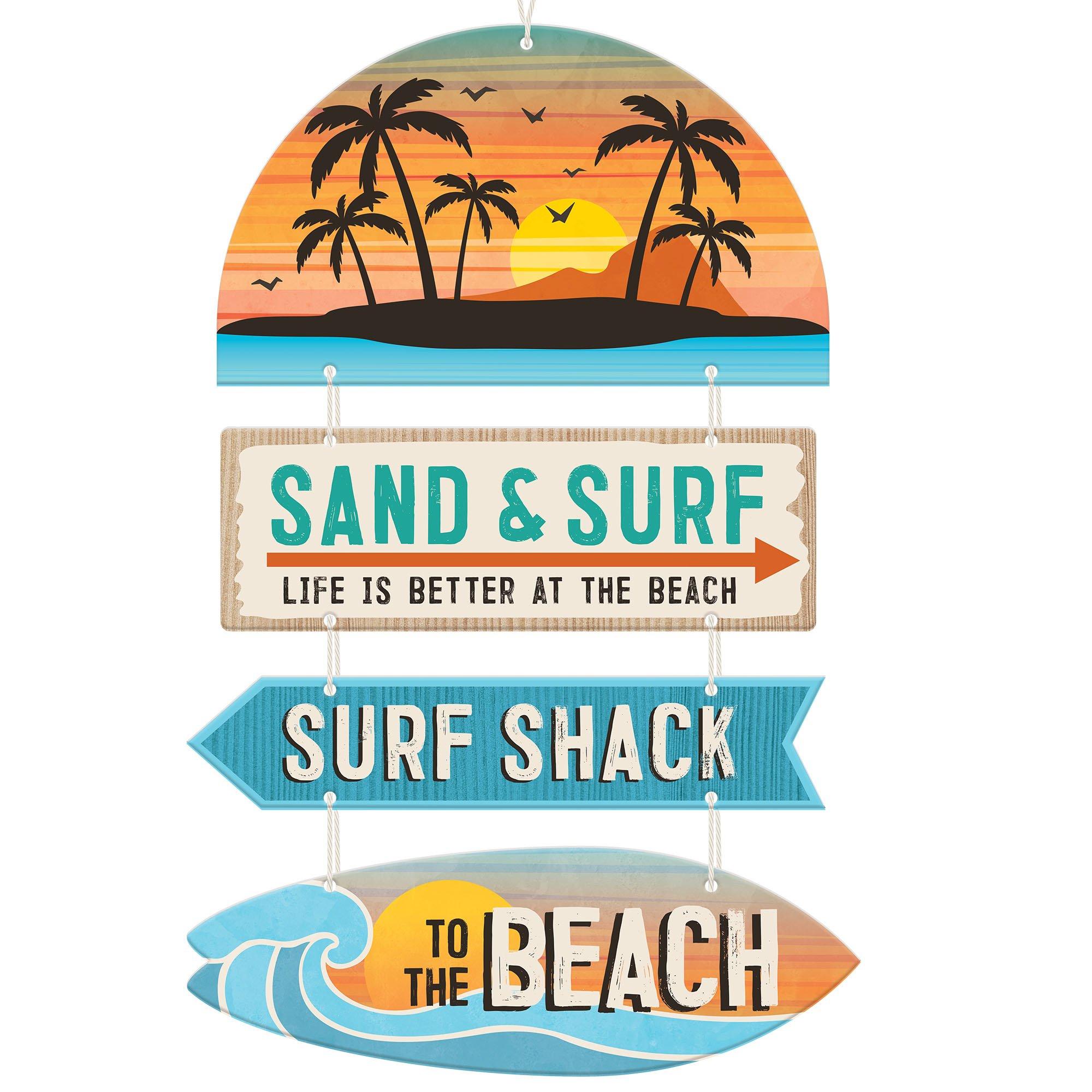 Beach Life MDF Stacked Sign. 14.3in x 22in - Image 2
