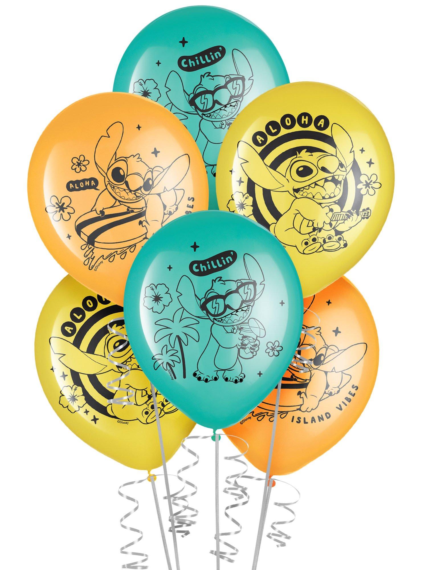 6ct. 12in. Stitch Aloha Latex Balloons - Disney Lilo & Stitch