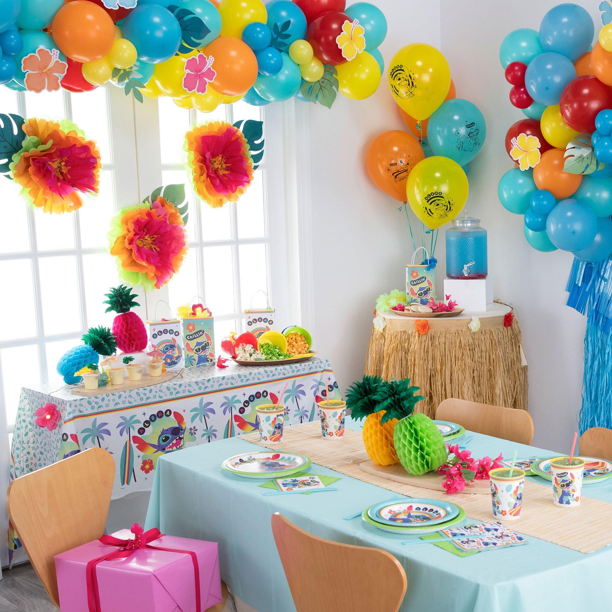 6ct. 12in. Stitch Aloha Latex Balloons - Disney Lilo & Stitch - Image 4