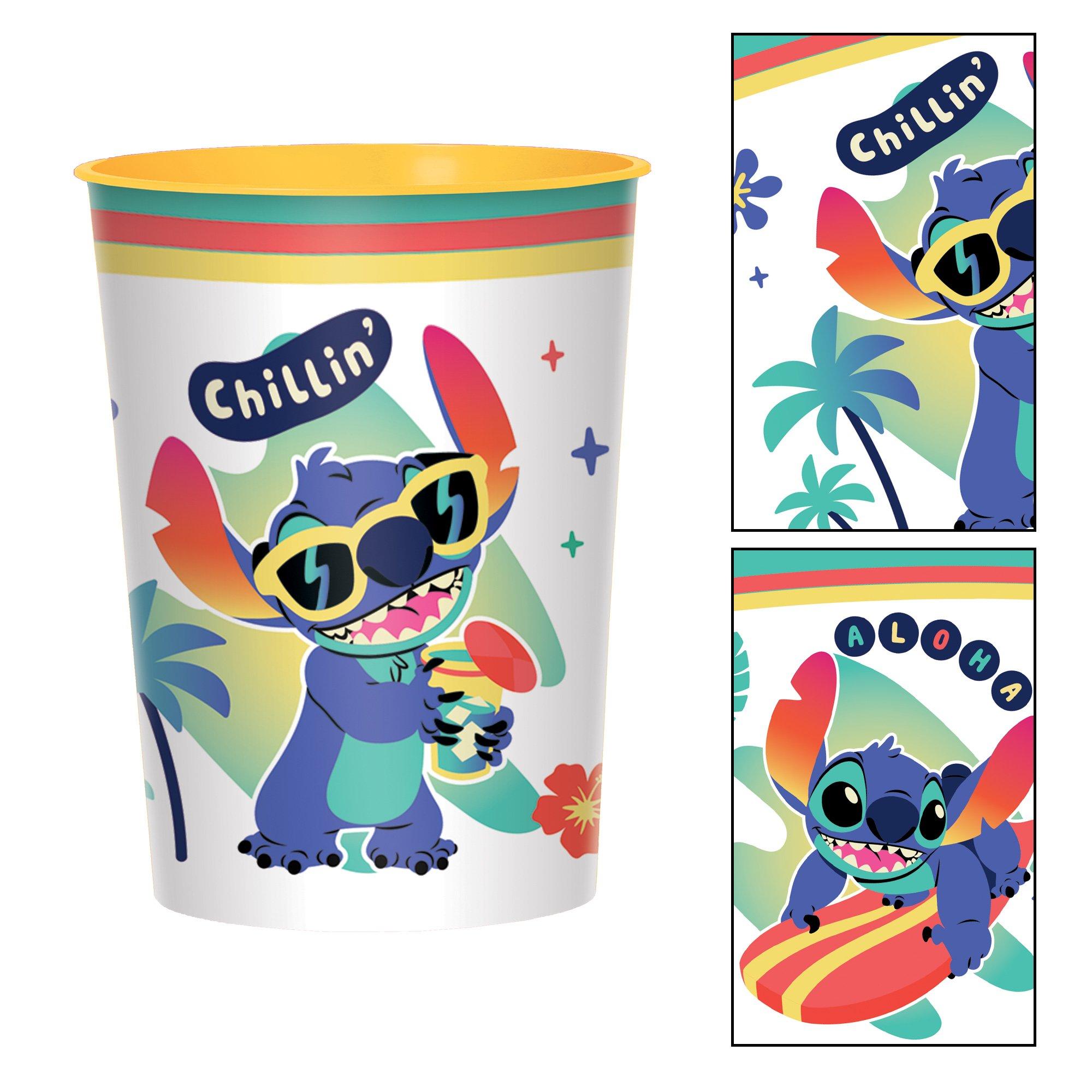 Stitch Aloha Plastic Favor Cup. 16oz - Disney Lilo & Stitch