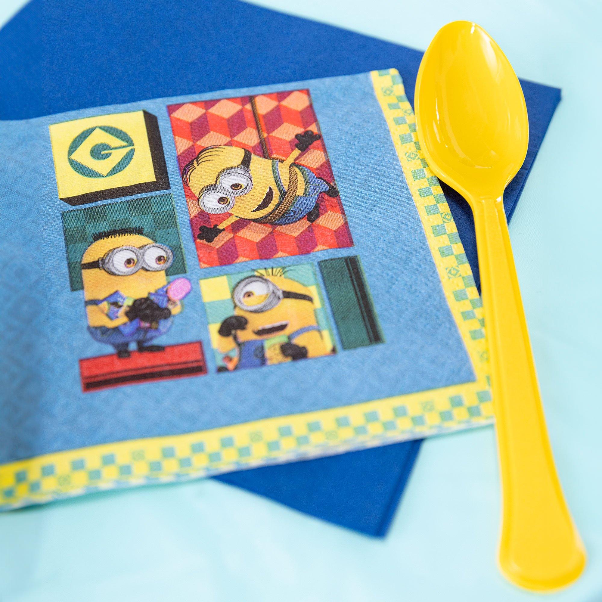 Minions Paper Beverage Napkins. 5in. 16ct - Despicable Me 4 - Image 3