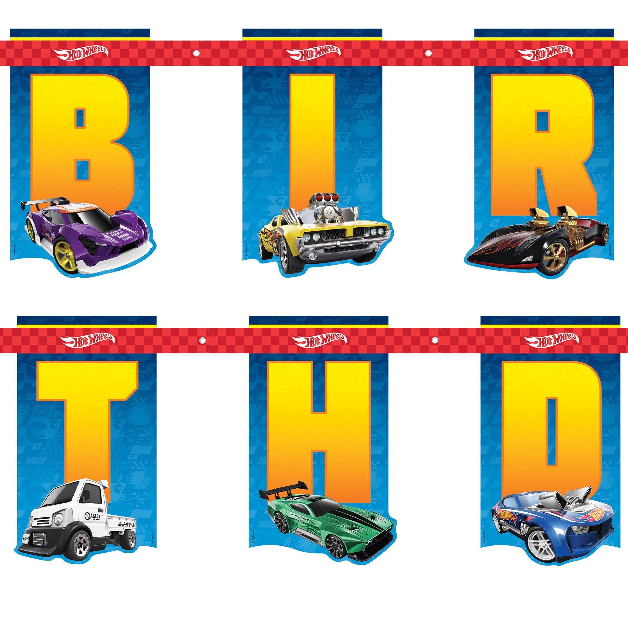 Hot Wheels Birthday Banner Kit - Image 3