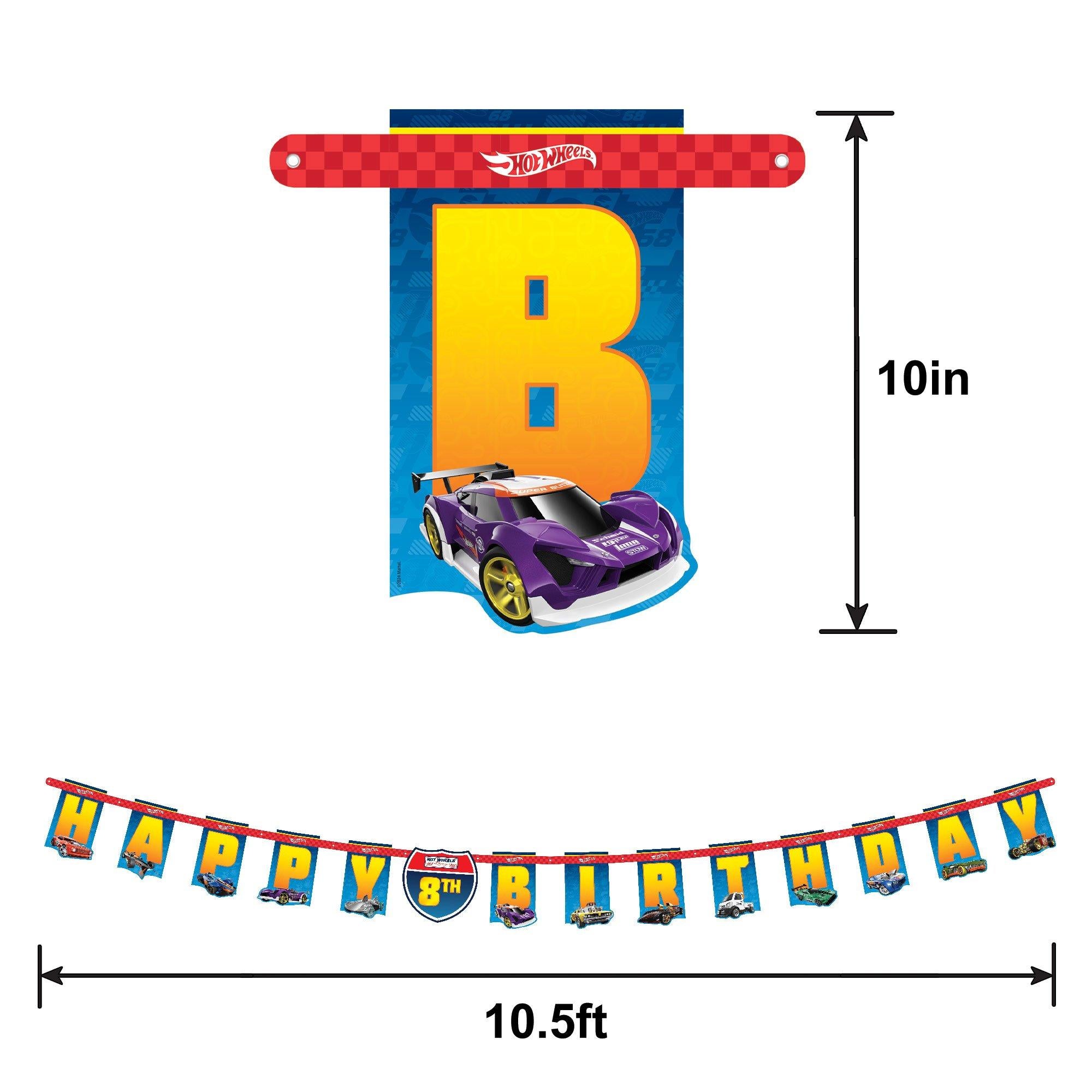 Hot Wheels Birthday Banner Kit - Image 8