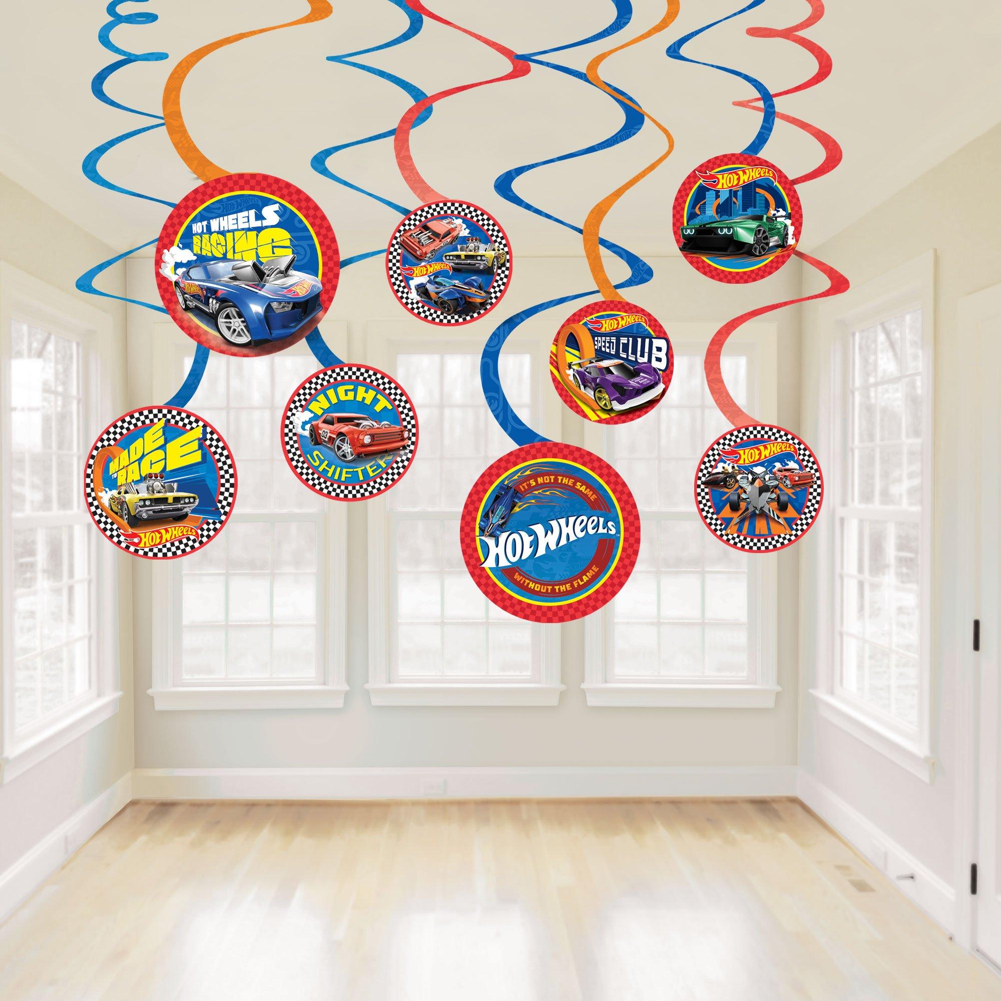 Hot Wheels Swirl Decorations. 12ct - Image 3