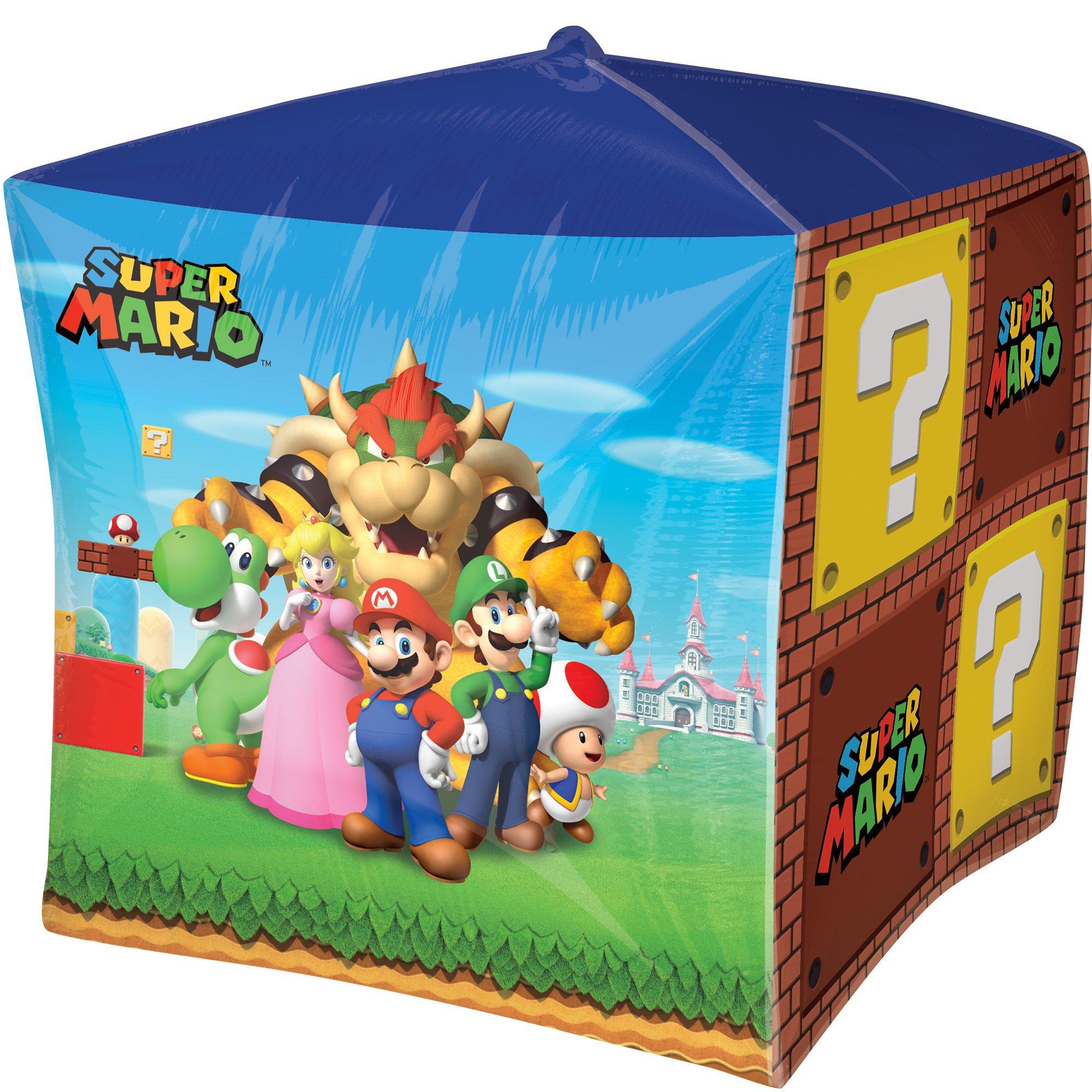Super Mario Bros Cubez Foil Balloon. 15in - Image 3