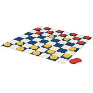 Giant Checkers Game Set. 25pc