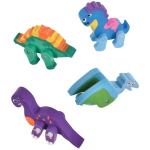 Dino-Mite Dinosaur Erasers. 12pc