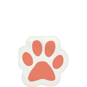 Pawsome Party Paper Beverage Napkins. 5in. 16ct