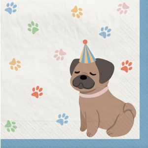 Pawsome Party Paper Lunch Napkins. 6.5in. 16ct