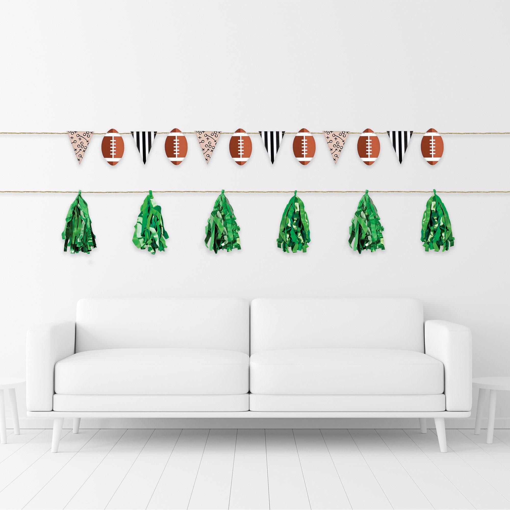 Ready Set Football Cardstock & Foil Banner Set. 2pc. 6ft - Image 2