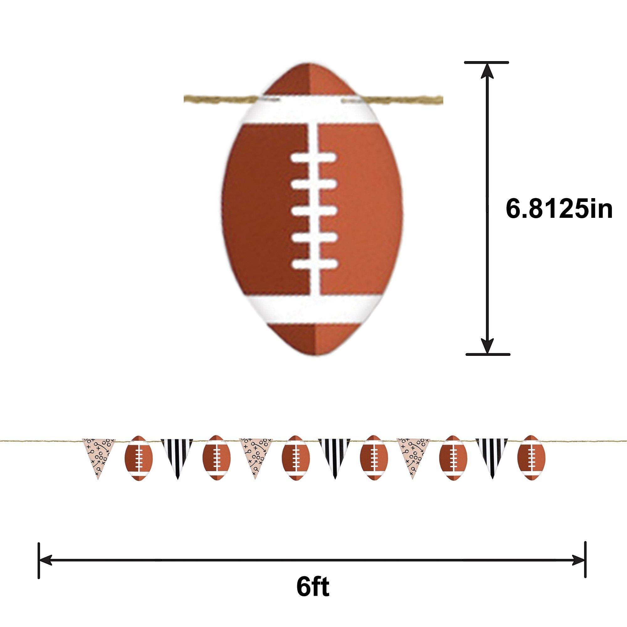Ready Set Football Cardstock & Foil Banner Set. 2pc. 6ft - Image 3