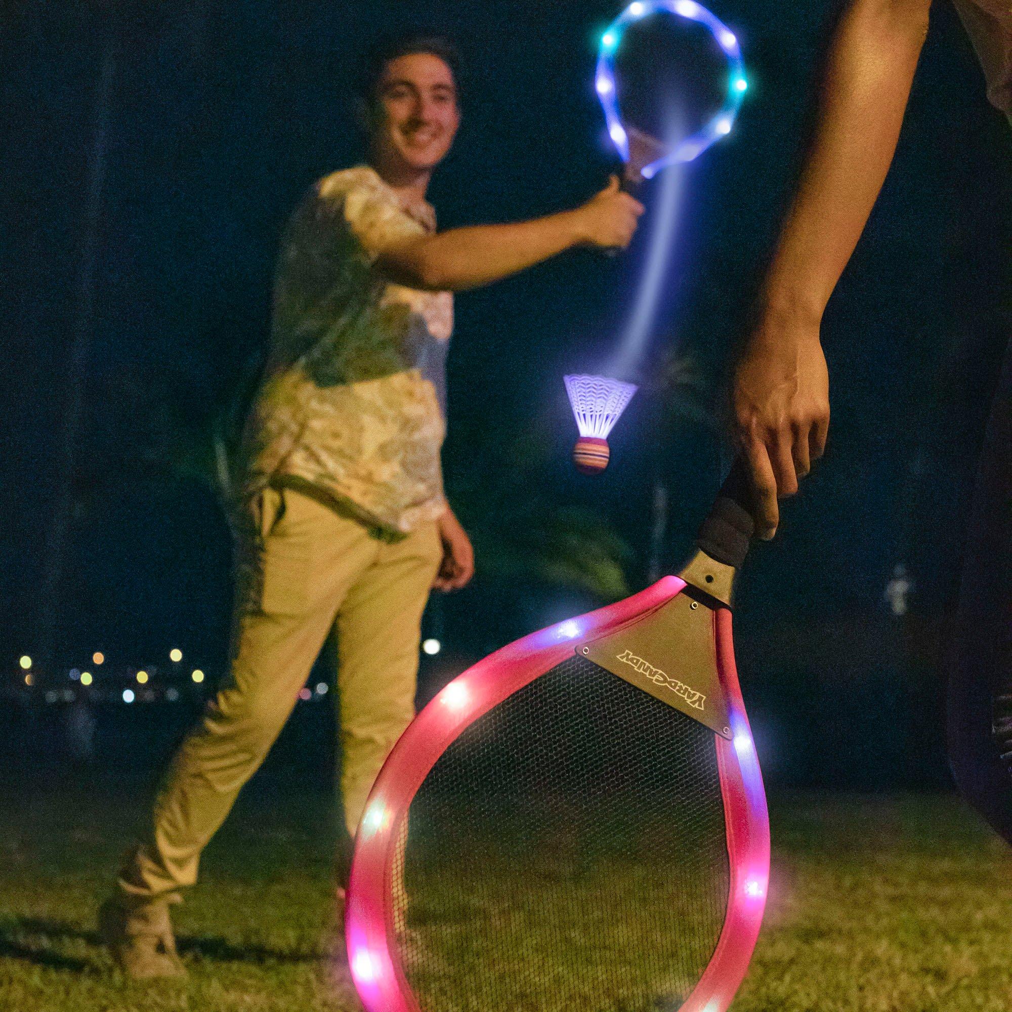 Light-Up LED Badminton Game Set. 4pc - Image 3