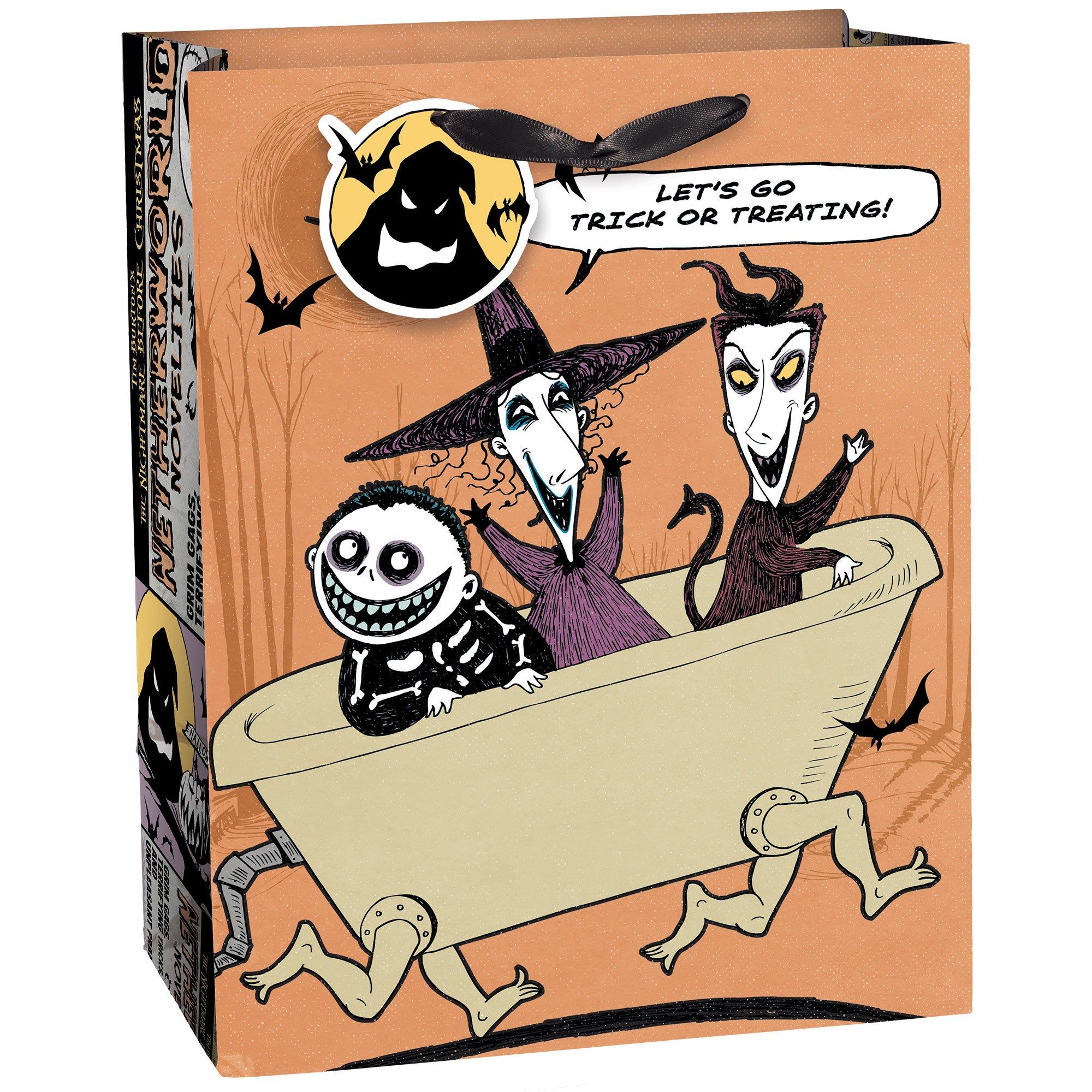 The Nightmare Before Christmas Paper Gift Bag. 7in x 9in