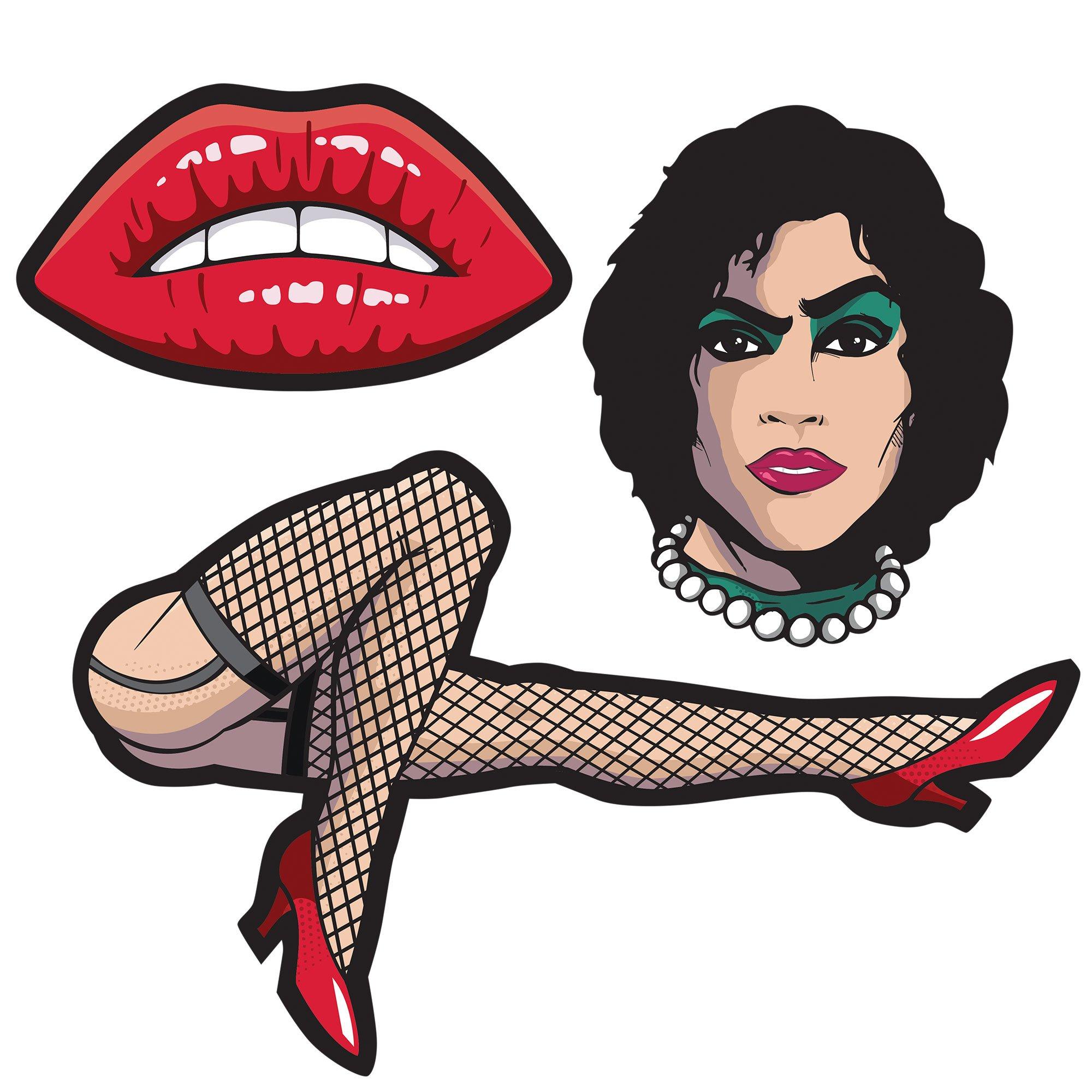 Rocky Horror Show Cardstock Cutouts. 12pc - Image 2