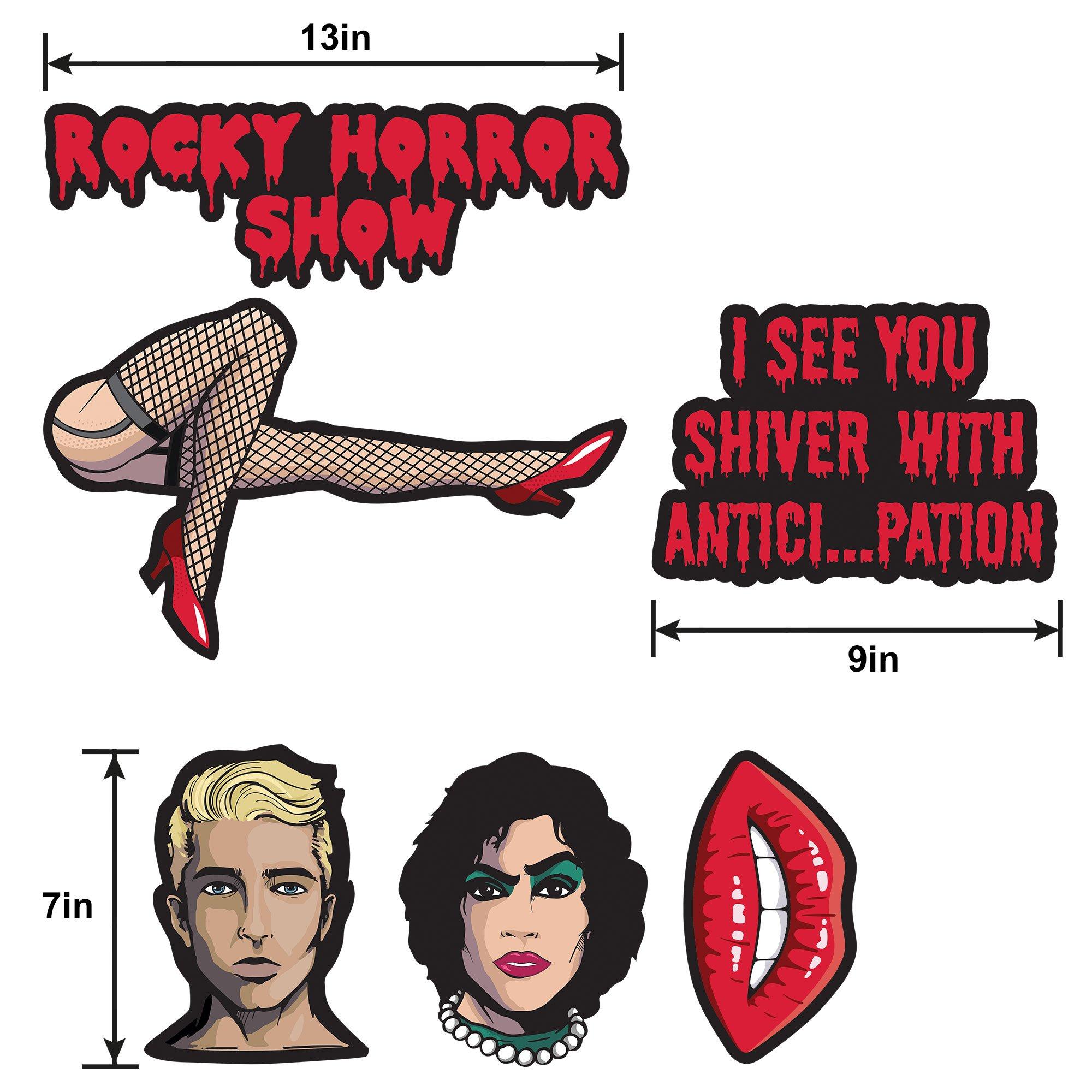 Rocky Horror Show Cardstock Cutouts. 12pc - Image 7