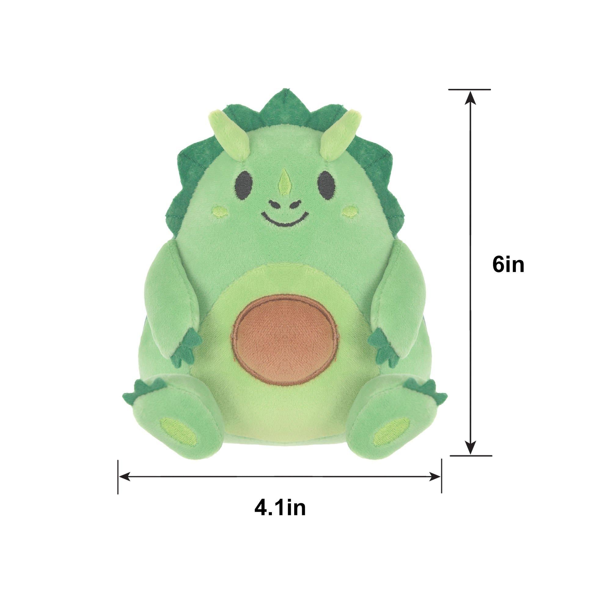 Dinosaur Avocado Plush. 4.1in x 6in - Image 2