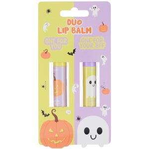 Pumpkin & Ghost Halloween Friendship Lip Balms. 2pc