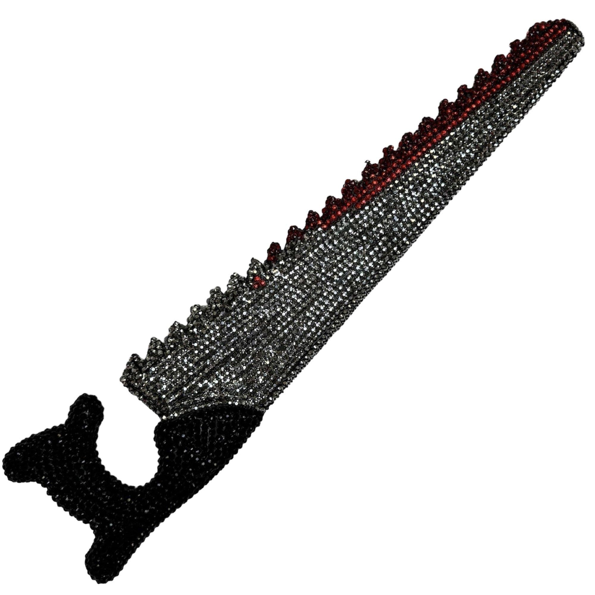 Rhinestone Dripping Blood Saw Prop - Image 2