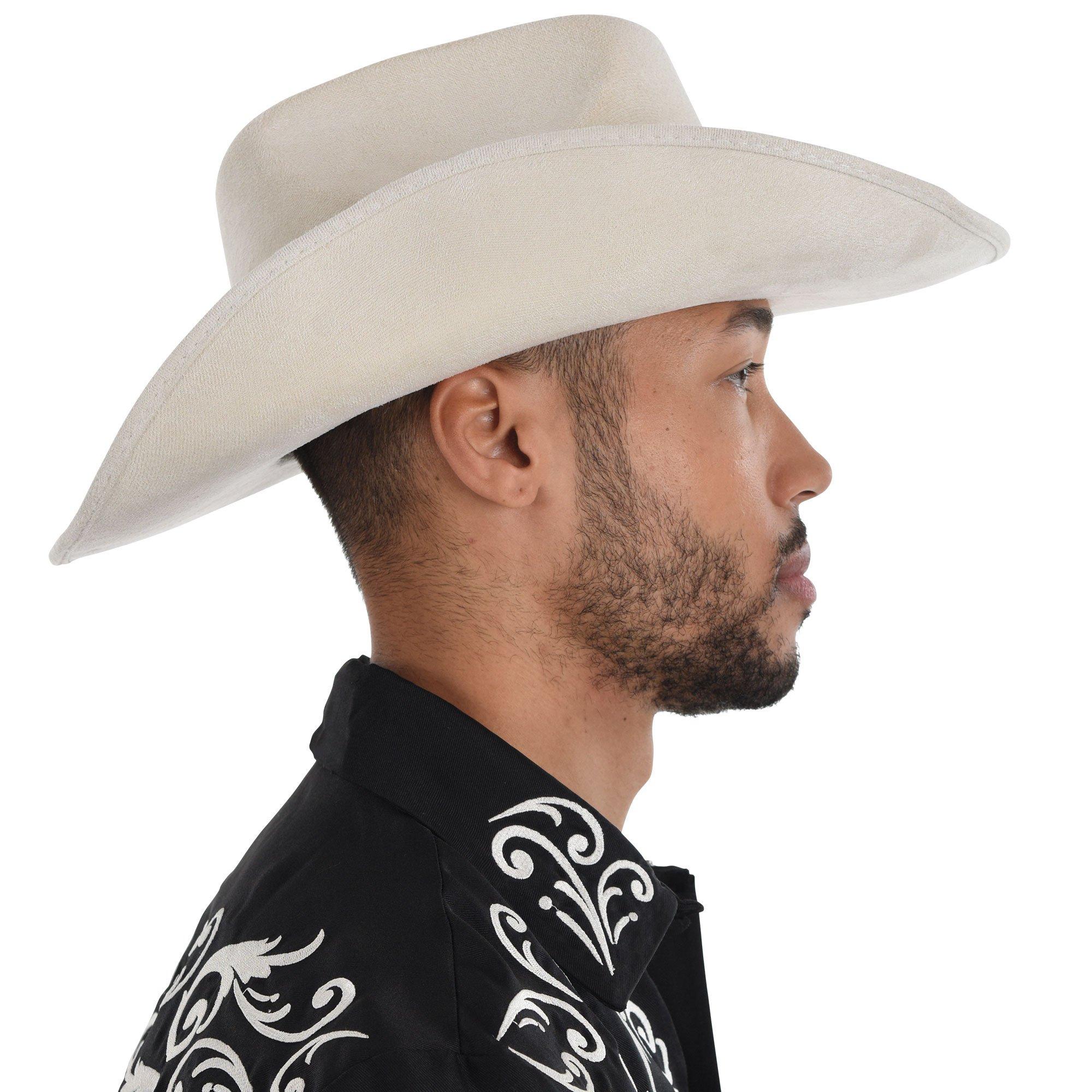 White Modern Western Cowboy Hat - Image 2