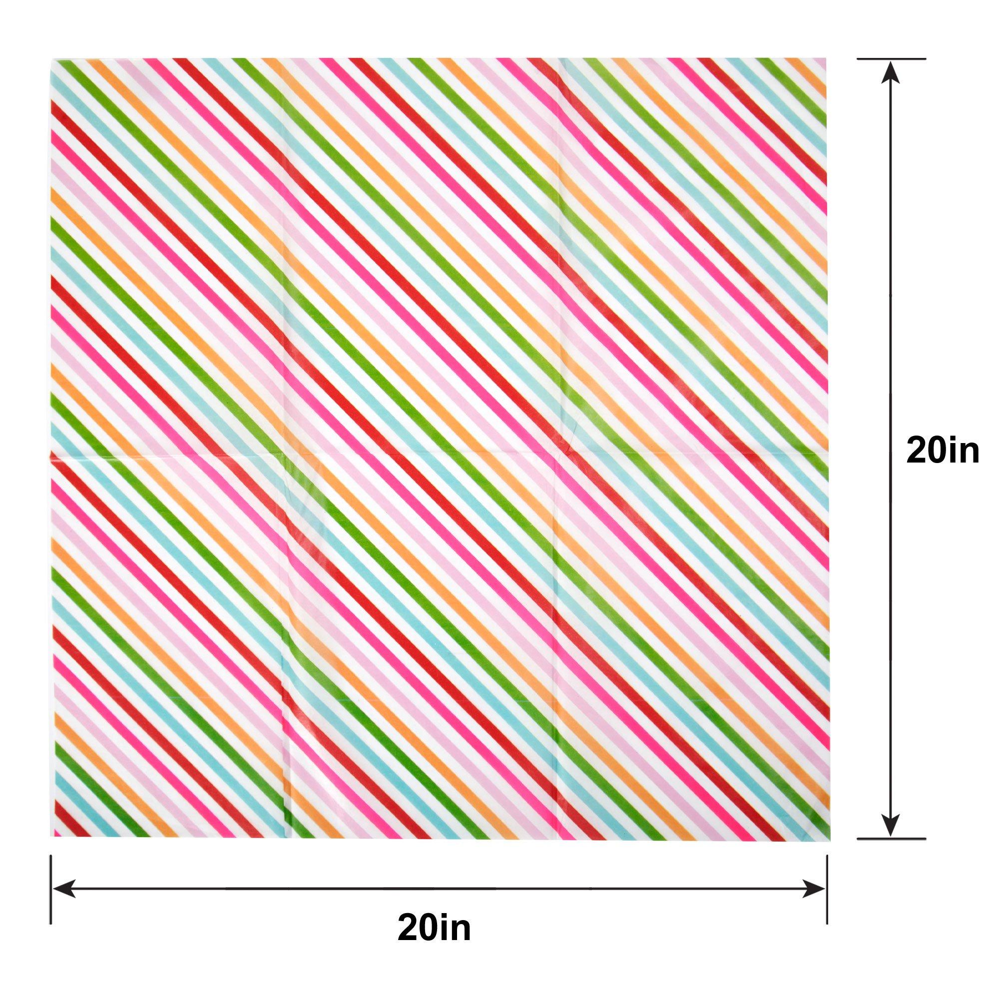 Candy Stripe Tissue Paper. 20in x 20in. 8ct - Image 5