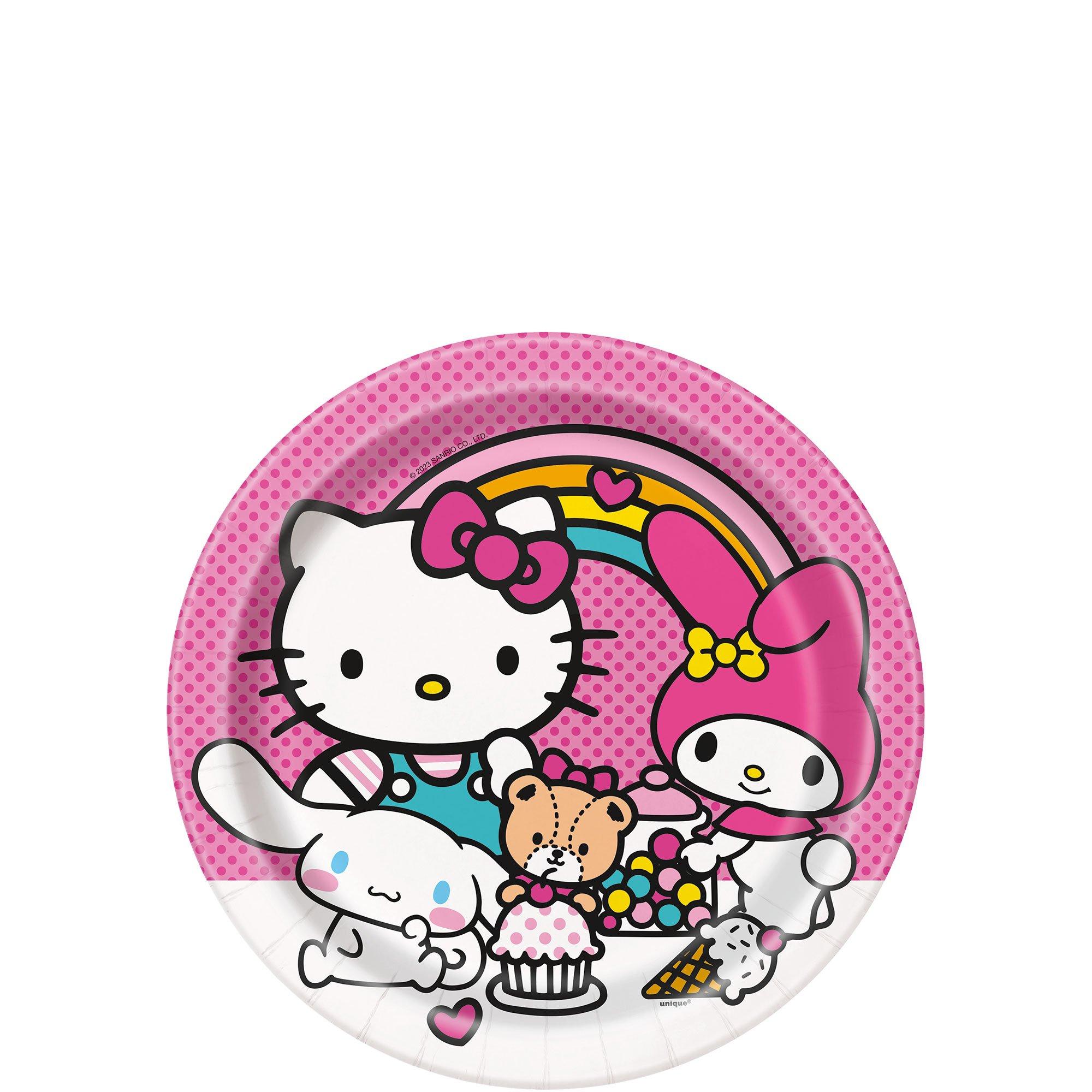 Hello Kitty and Friends Dessert Plates. 7in. 8ct - Sanrio