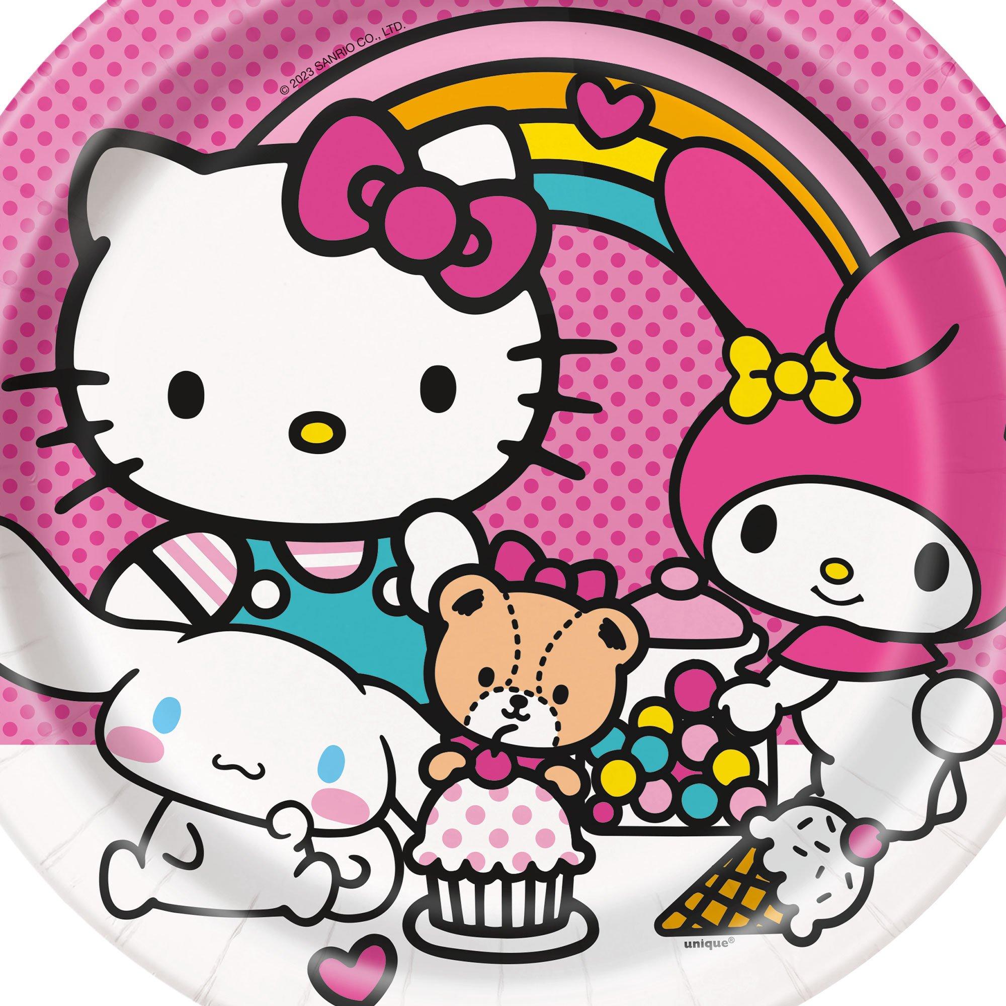 Hello Kitty and Friends Dessert Plates. 7in. 8ct - Sanrio - Image 6