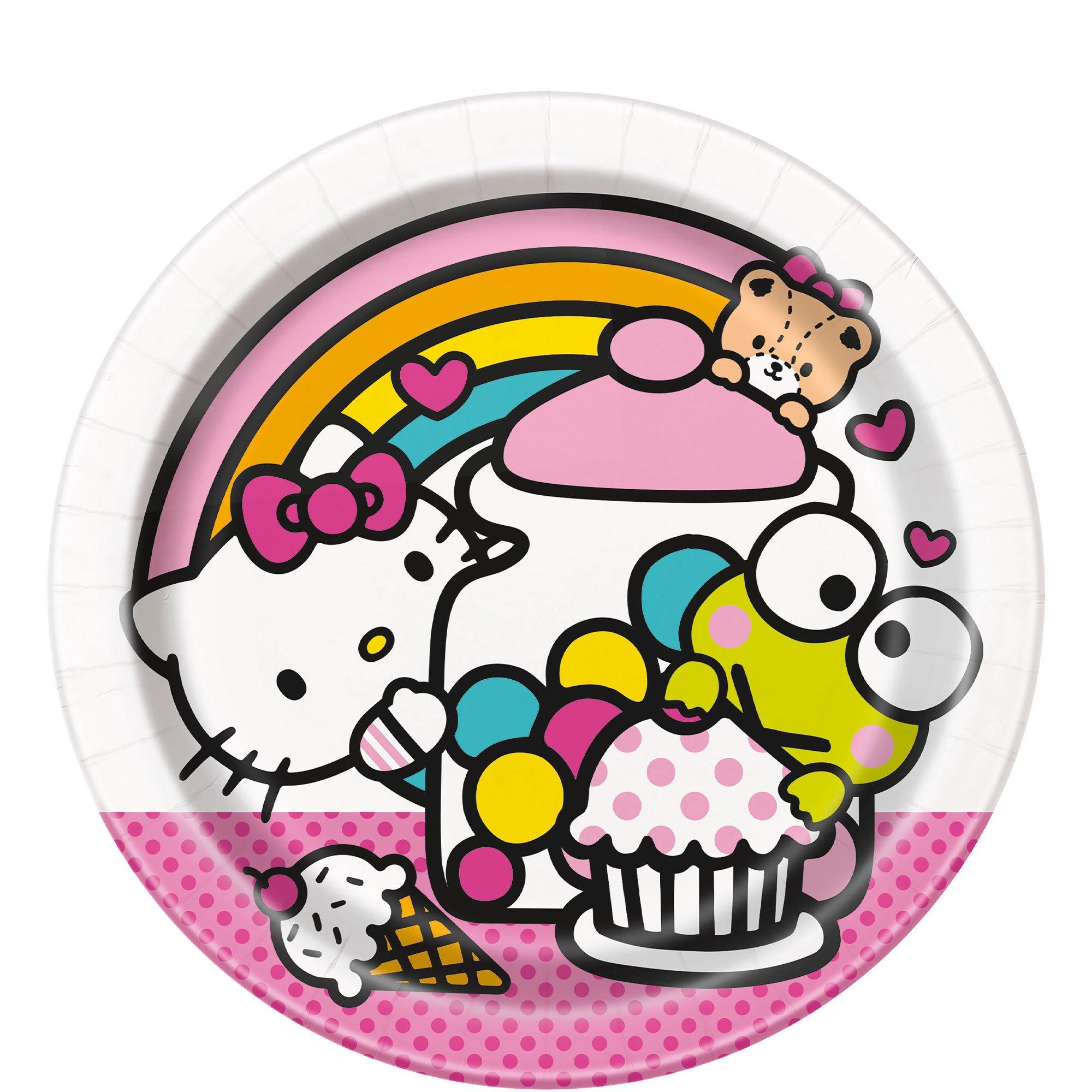 Hello Kitty and Friends Lunch Plates. 9in. 8ct - Sanrio