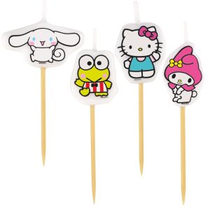 Hello Kitty and Friends Candle Pick Set. 4pc - Sanrio