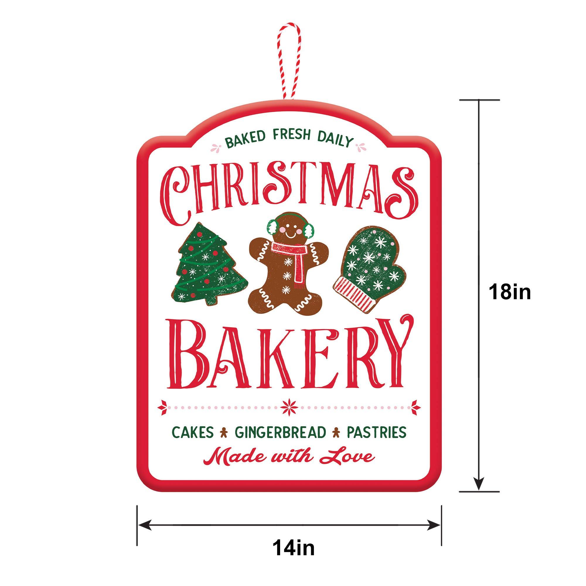 Christmas Bakery MDF Hanging Sign. 14in x 18in - Cocoa Bar - Image 3