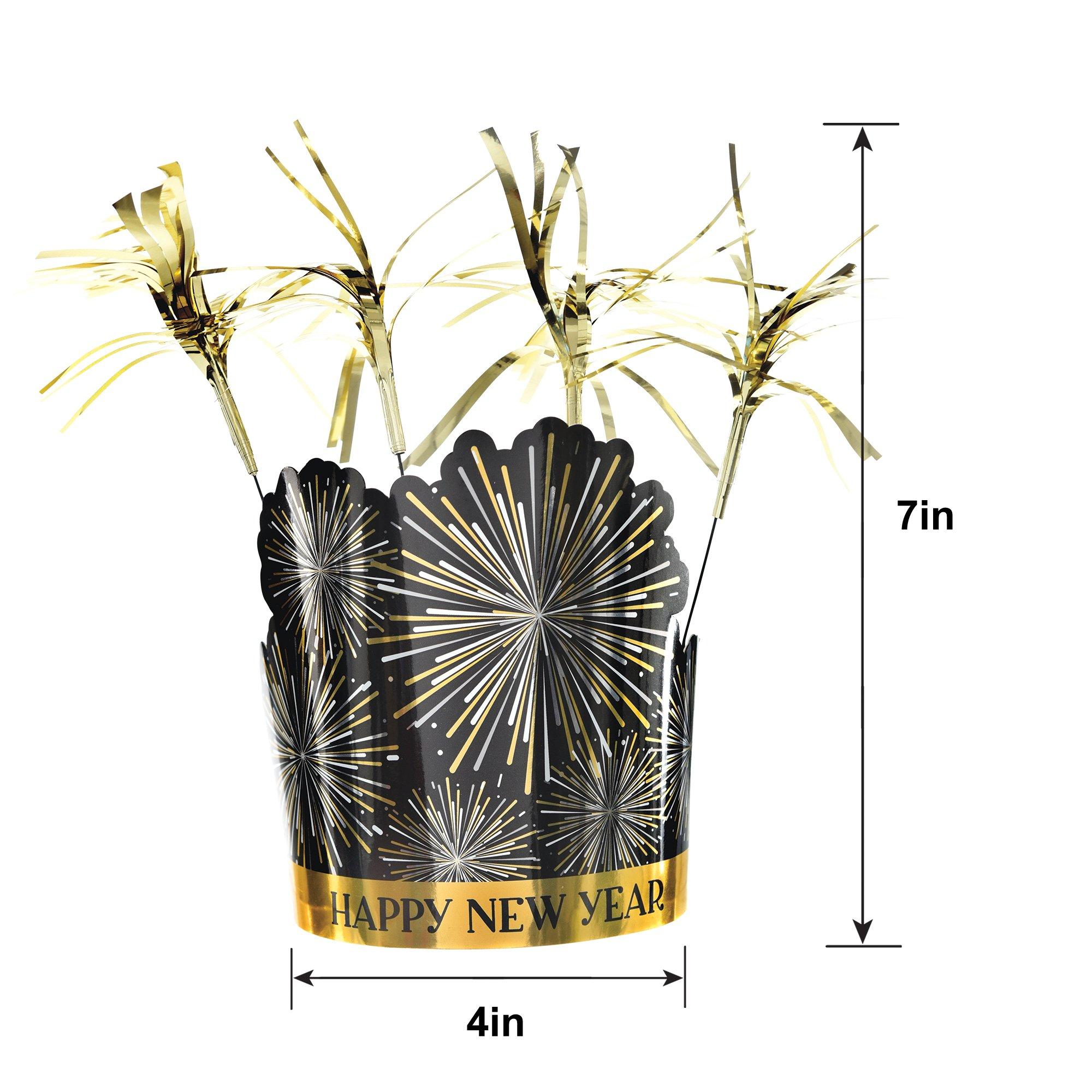 Starlight Happy New Year Tinsel Burst Tiara. 10.7in - Image 2
