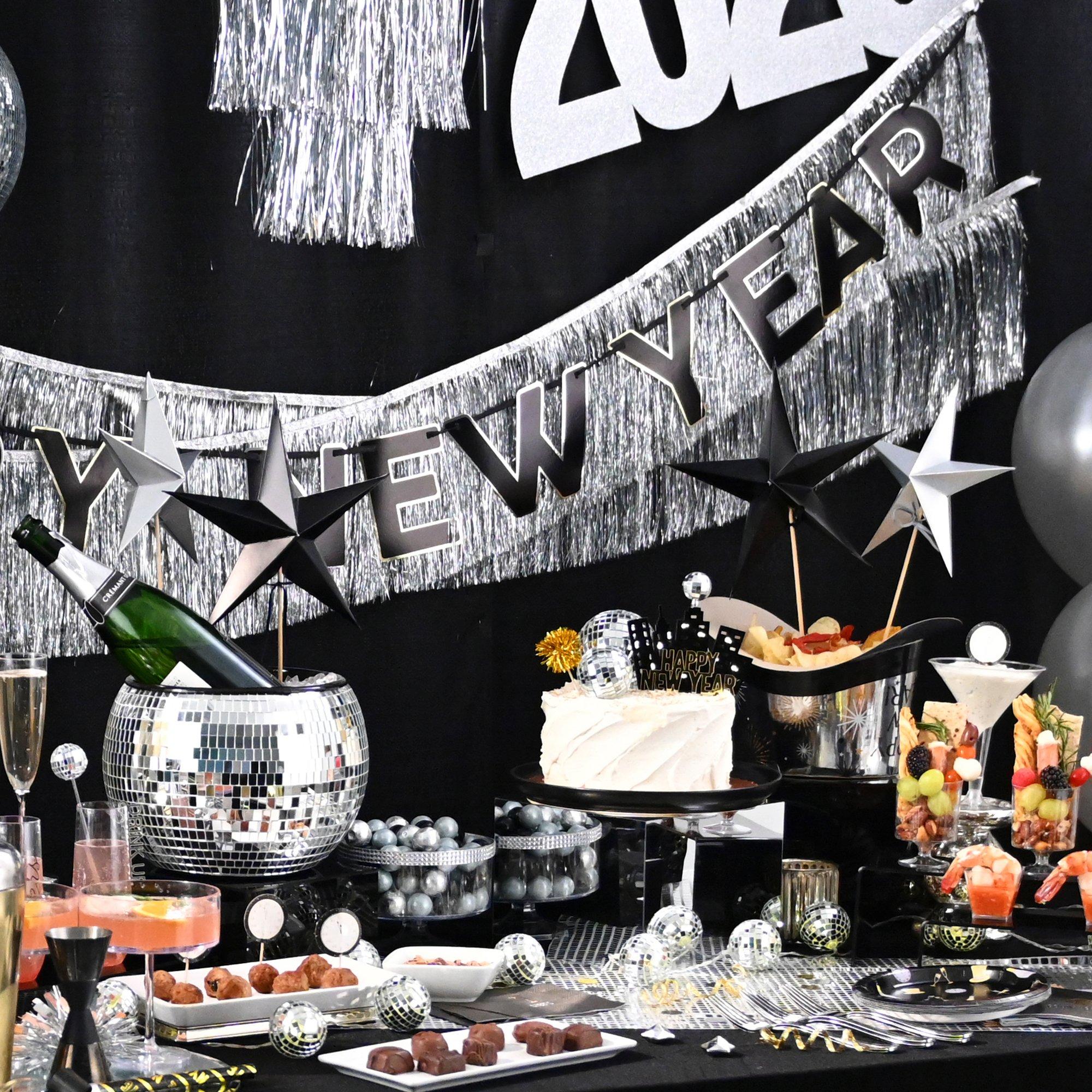 New Year's Eve 3D Star Centerpiece Picks. 3pc - Image 3