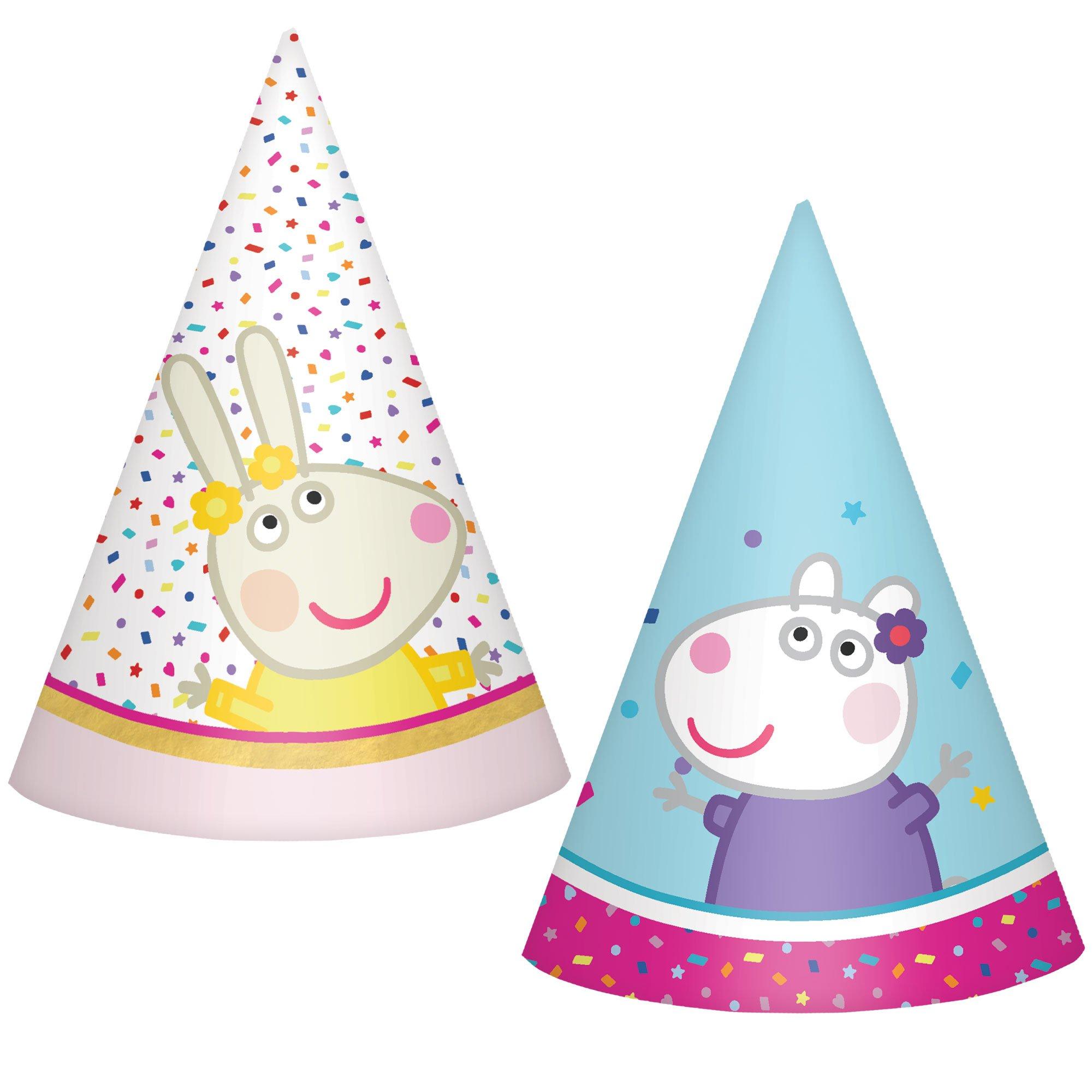 Mini Peppa Pig Party Time Party Hats. 8ct - Image 3