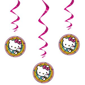 Hello Kitty Swirl Decorations. 3ct - Sanrio