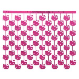 Hello Kitty Cutout Foil Curtain. 5ft x 4ft - Sanrio